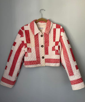 Open image in slideshow, DEPOSIT: Bring Your Own Quilt-CUSTOM CROP Jacket
